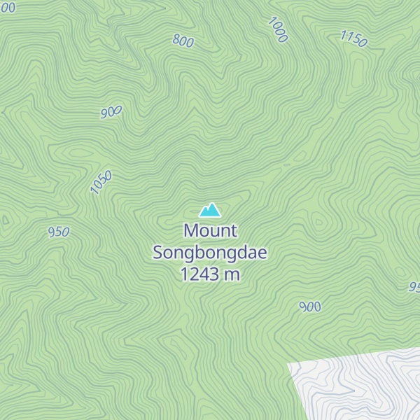 Map of Mount Songbongdae