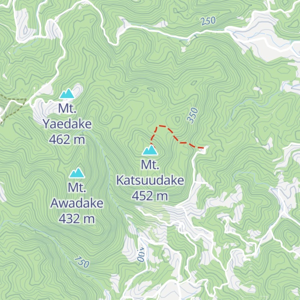 Map of Mt. Katsuudake