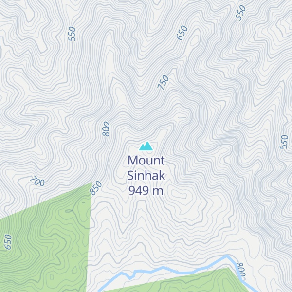 Map of Mount Sinhak