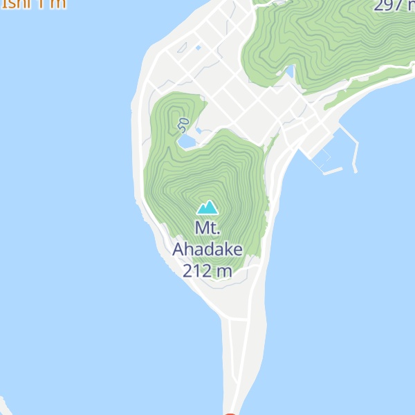 Map of Mt. Ahadake