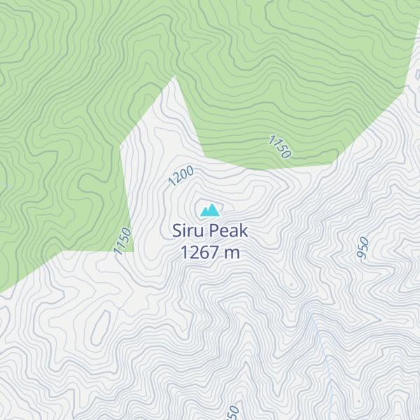 Map of Siru Peak