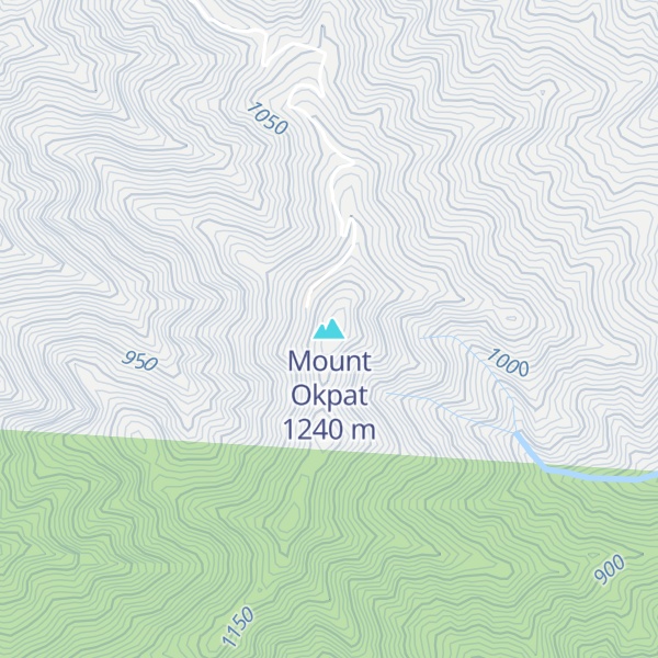 Map of Mount Okpat