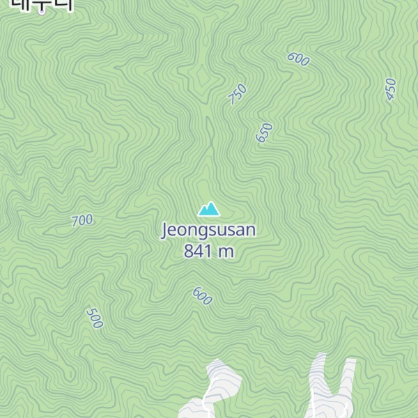 Map of Jeongsusan