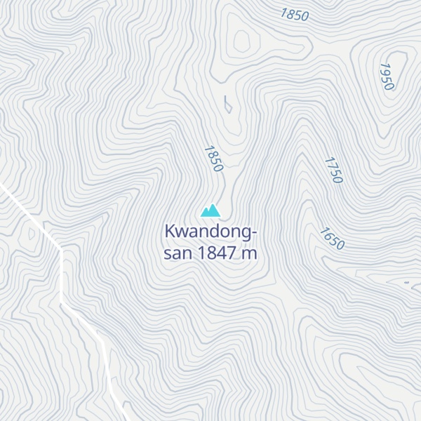 Map of Kwandong-san