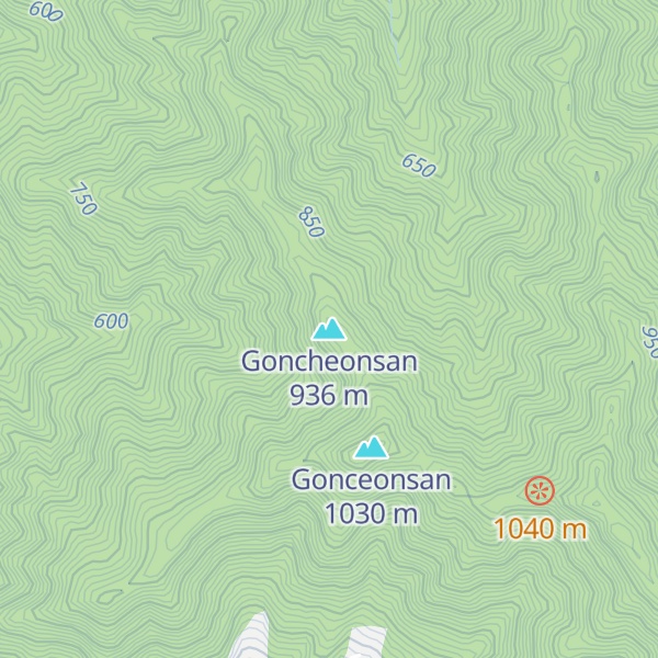 Map of Goncheonsan
