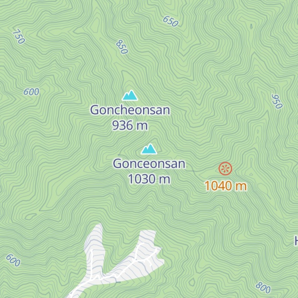 Map of Gonceonsan