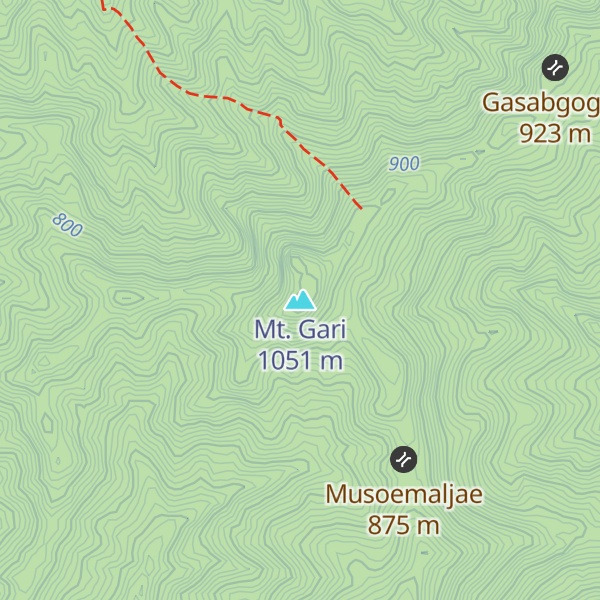 Map of Mt. Gari