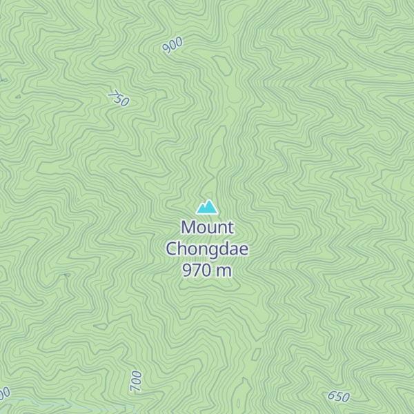 Map of Mount Chongdae