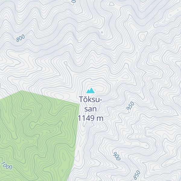 Map of Tŏksu-san