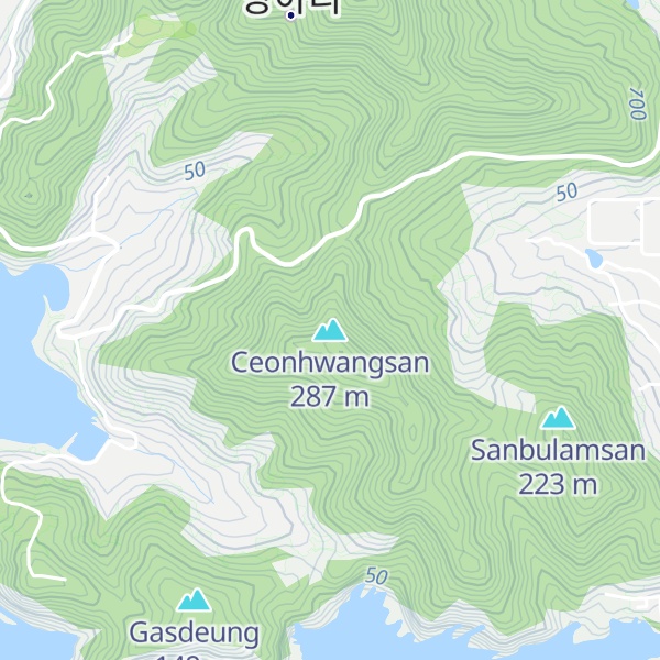 Map of Ceonhwangsan
