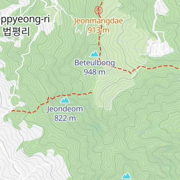 Map of Baenaegobong