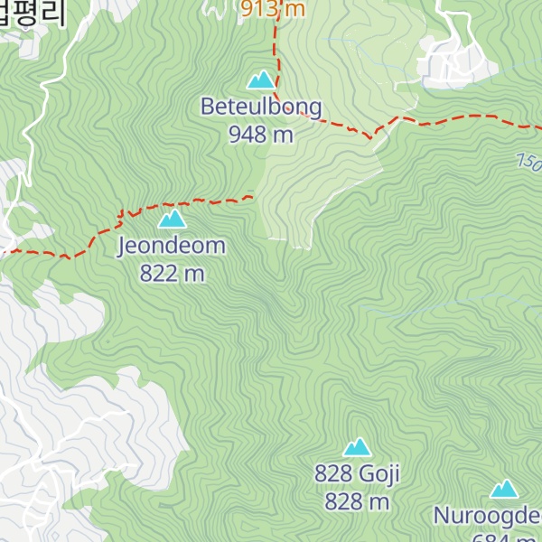 Map of Bidandeom(Byeongpoongbawi)