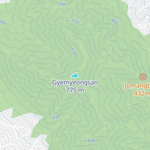 Map of Gyemyeongsan