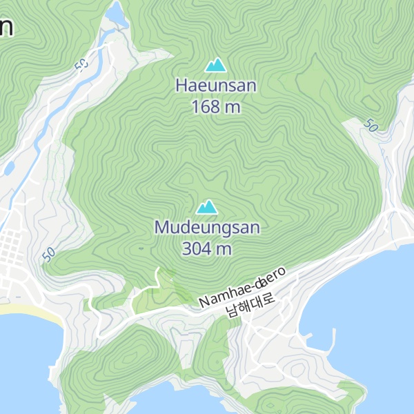 Map of Mudeungsan