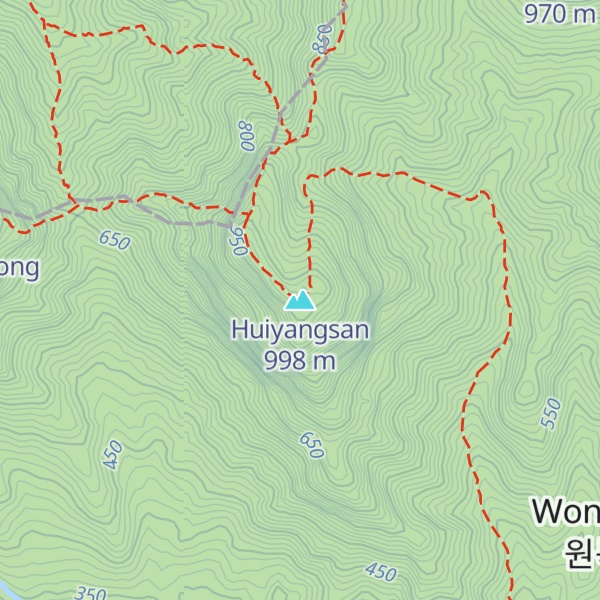 Map of Huiyangsan