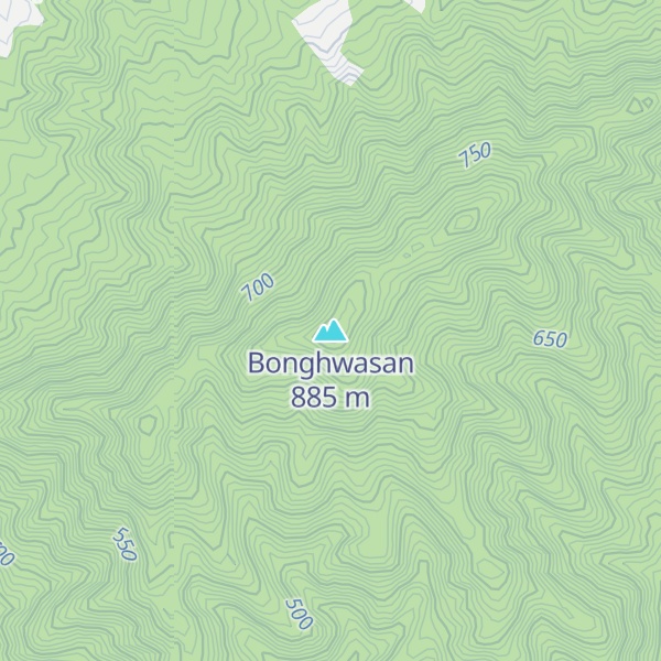 Map of Bonghwasan