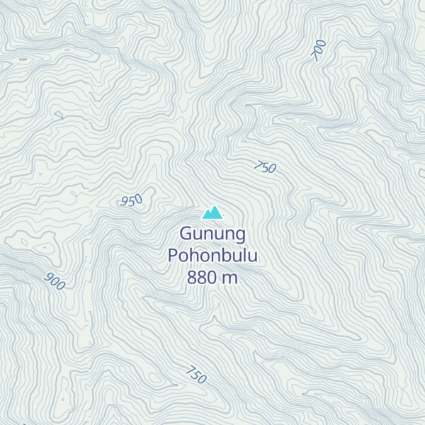 Map of Gunung Pohonbulu