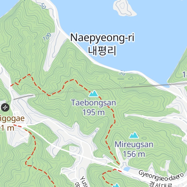 Map of Taebongsan