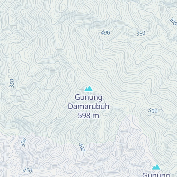 Map of Gunung Damarubuh