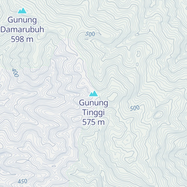 Map of Gunung Tinggi