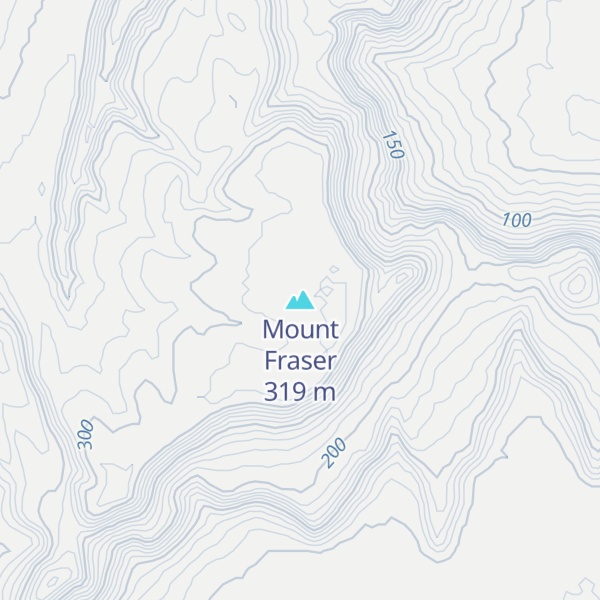 Map of Mount Fraser