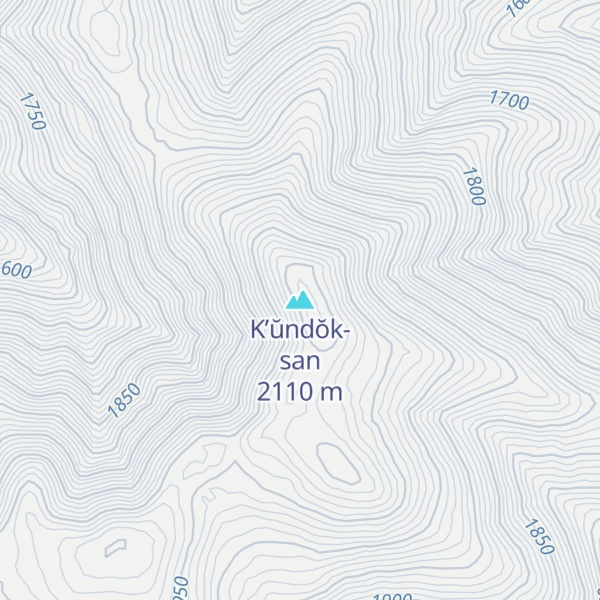 Map of K’ŭndŏk-san