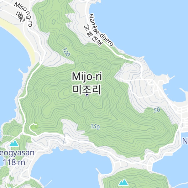 Map of Mangsan (peak)