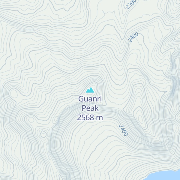 Map of Guanri Peak