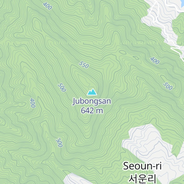 Map of Jubongsan