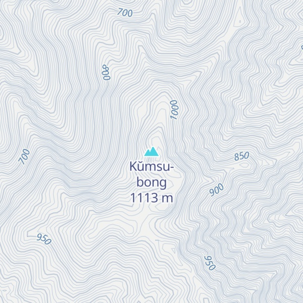 Map of Kŭmsu-bong