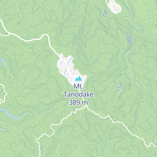 Map of Mt. Tanodake