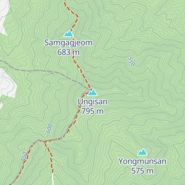 Map of Ungisan