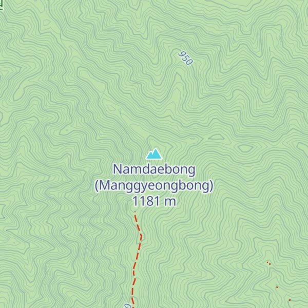Map of Namdaebong (Manggyeongbong)