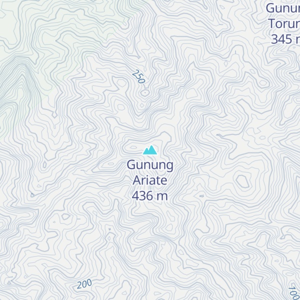 Map of Gunung Ariate