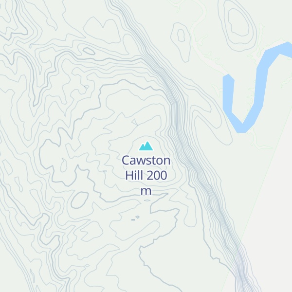 Map of Cawston Hill