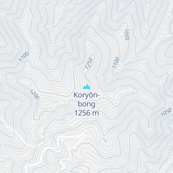 Map of Koryŏn-bong