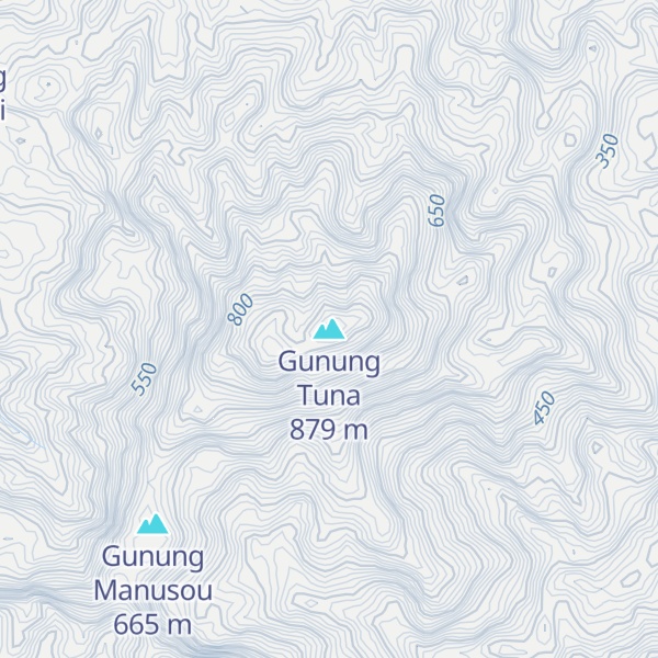 Map of Gunung Tuna