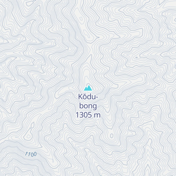 Map of Kŏdu-bong
