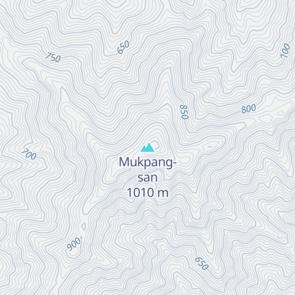 Map of Mukpang-san