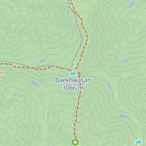 Map of Baekhwasan