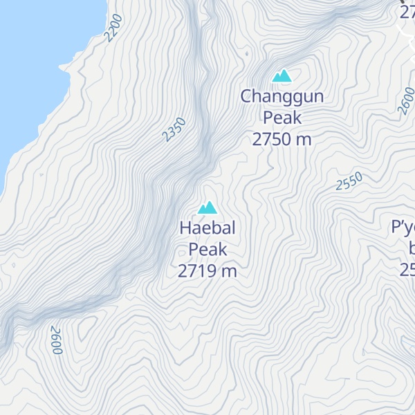 Map of Haebal Peak