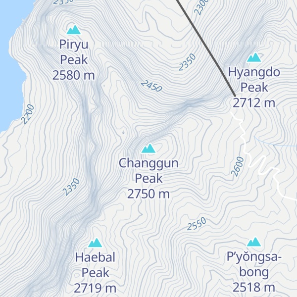 Map of Changgun Peak