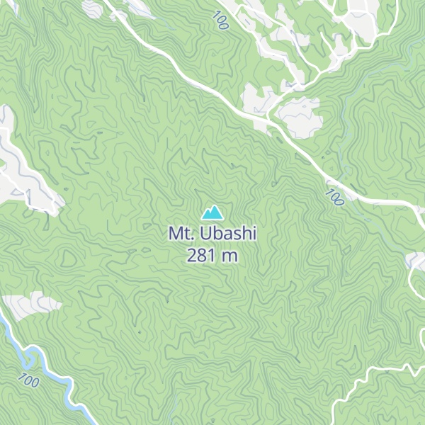 Map of Mt. Ubashi