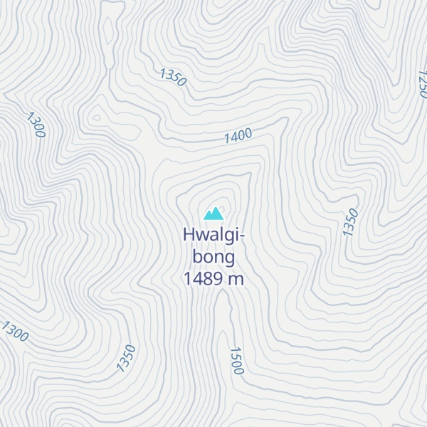 Map of Hwalgi-bong