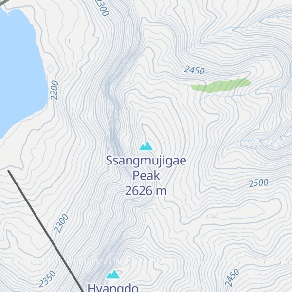 Map of Ssangmujigae Peak