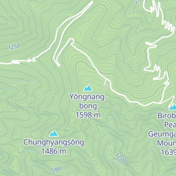 Map of Yŏngnang-bong