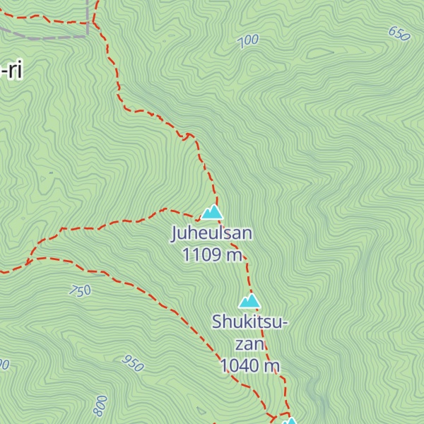 Map of Juheulsan