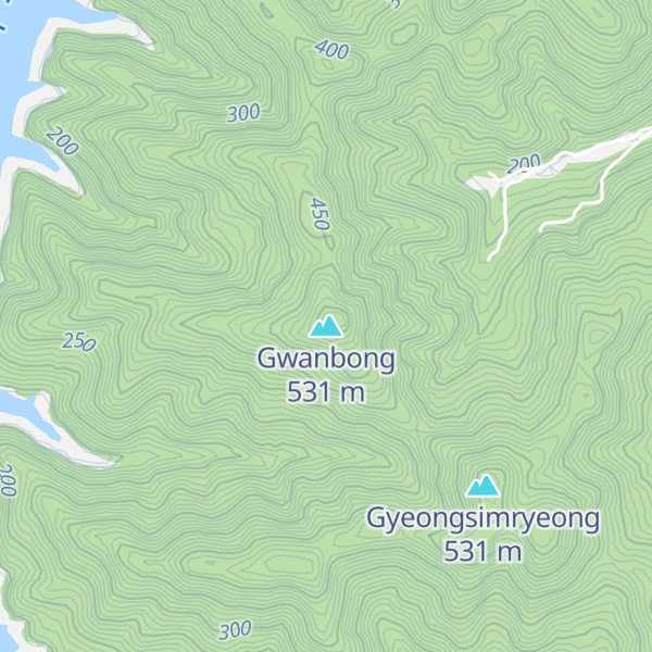 Map of Gwanbong