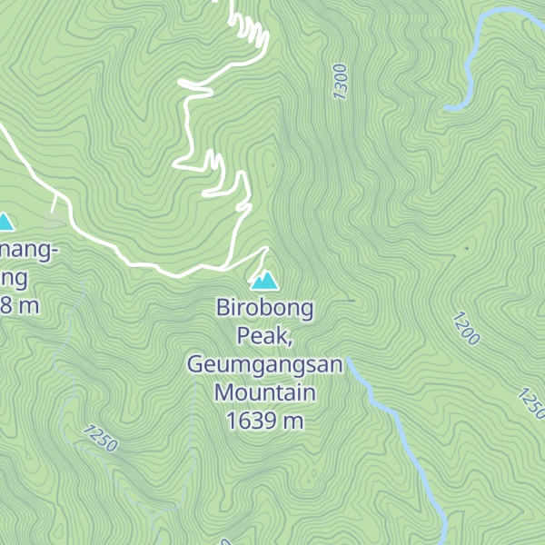 Map of Mount Kumgang