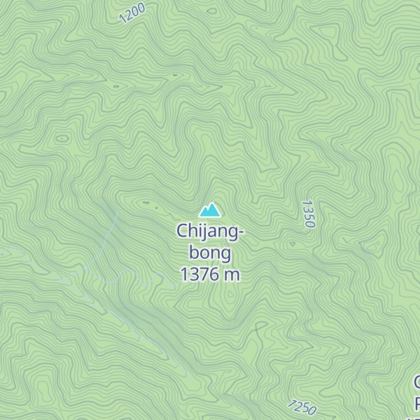 Map of Chijang-bong